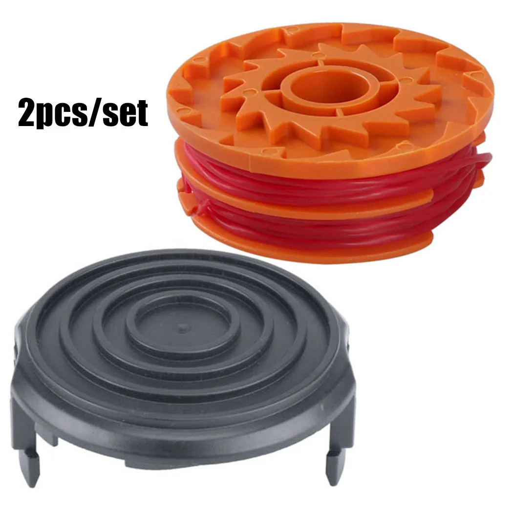 Replacement Spool Assembly with 1.5mm Trimmer Line and Snap-On Cap Cover for Ozito LTR-529U and For Worx WG119E String Trimmers