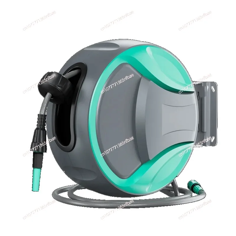 Water Hose Reel, 17-37M Automatic Recycling Reel, Wall Mounted Car Washing Machine, for use in Gardens and Courtyards