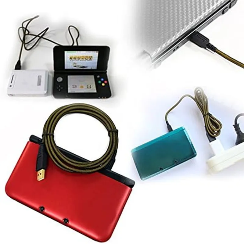 For Nintendo 2DS / 3DS/ 3DS XL/DSi XL/New 2DSLL 1.5M/5FT USB Charging Cable High Speed USB Data Sync Power Charger Charging Cord
