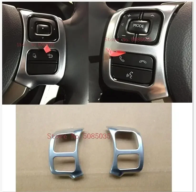 

Interior Mouldings For LEXUS NX NX200T NX300H 2015 2016 2017 2018 ABS Matte Silver Steering Wheel Protection Frame Cover Trim