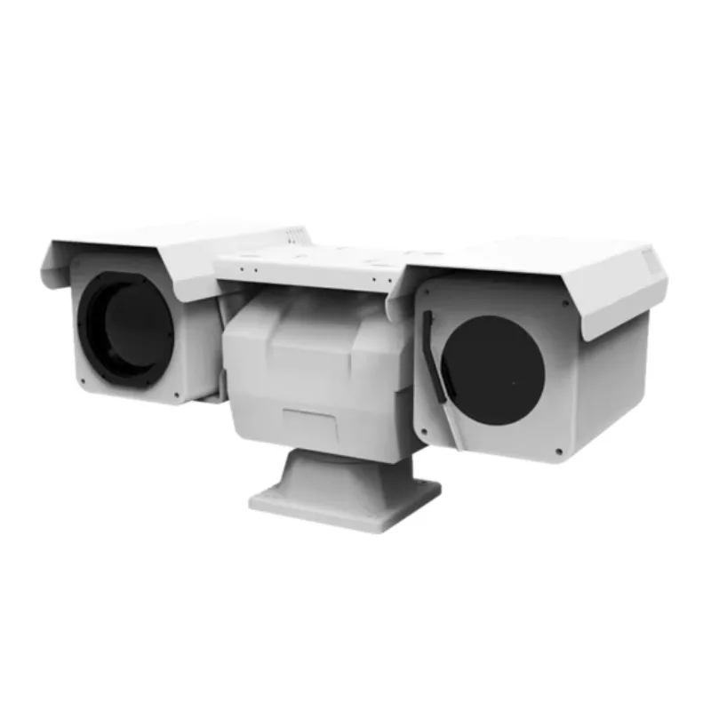 Dual Spectrum PTZ Camera 52X Visible 50mm Thermal 640x512 LWIR VOx IP66 Long Range Surveillance System