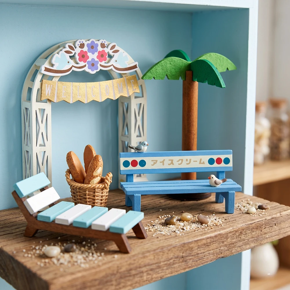 Miniaturas de Móveis para Casa de Bonecas Japonesa Feitas à Mão - Brinquedo Mini Fofo para Crianças, Modelo de Arte Moderna, Decoração para Casa e Estátua de Jardim