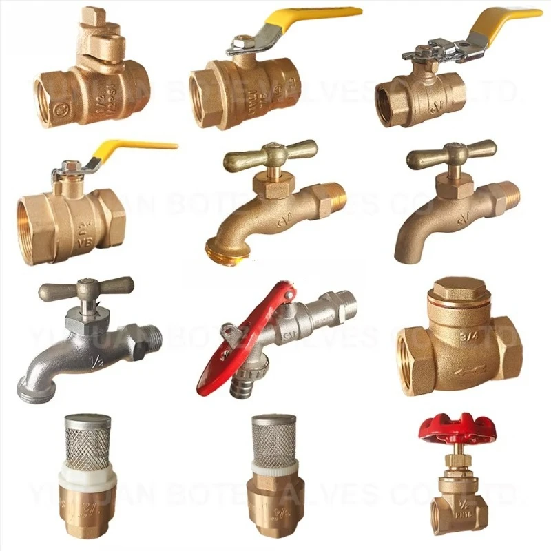 OEM الشركة المصنعة مزورة الثقيلة 600Wog منفذ كامل 1/2 " - 2 بوصة صمام كرة نحاسي على طراز كيتز ملولب للغاز والماء