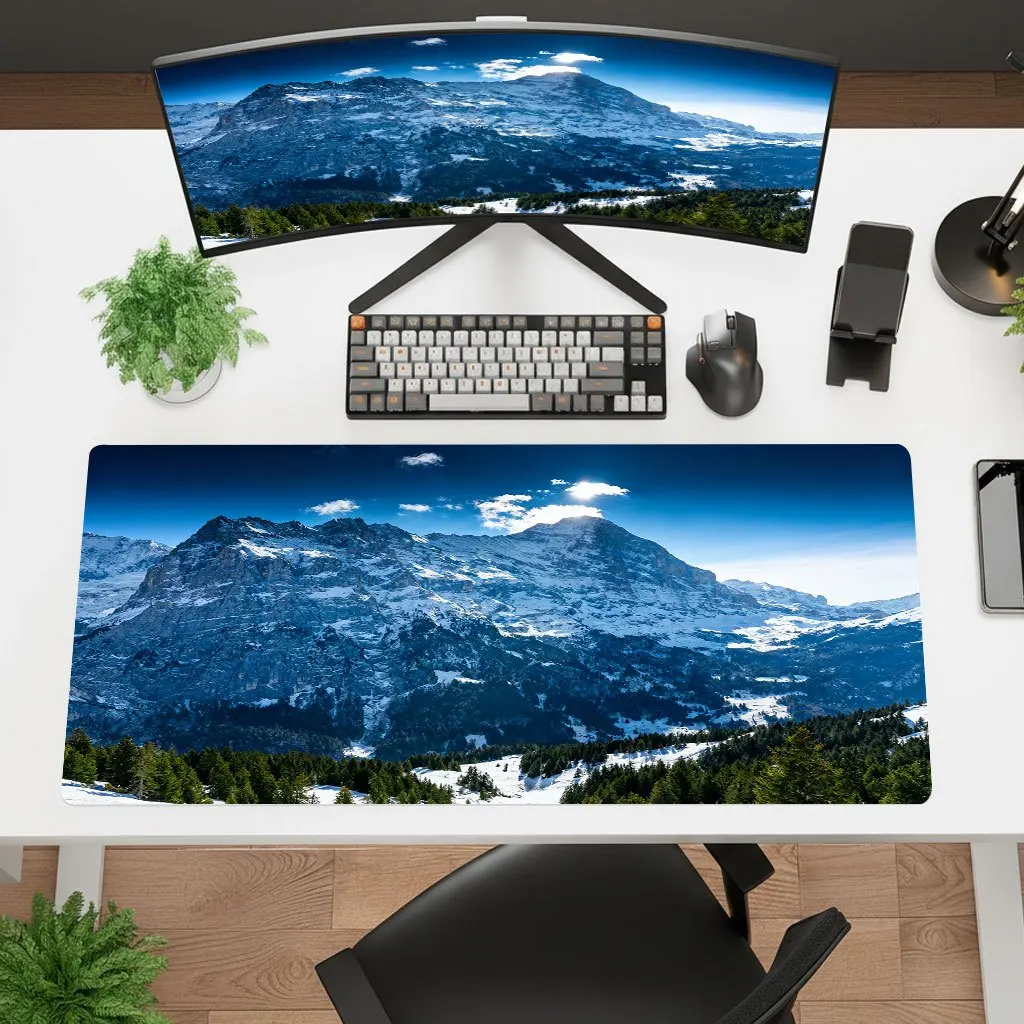 Giant Valley Design Iron Art Mouse Pad Ultra HD Printing Desk Mat Non-Slip Rubber Backing Washable Office Gaming Keyboard Deskto
