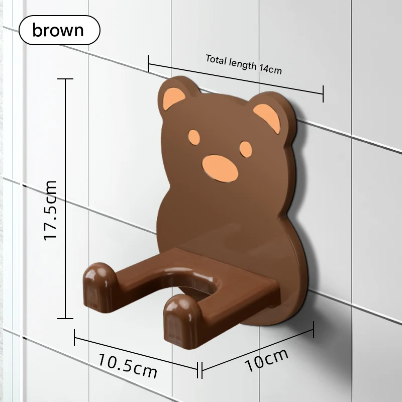 Bathroom Hair Dryer Storage Bracket Wall-Mounted Punch-Free Home Installation Accessory