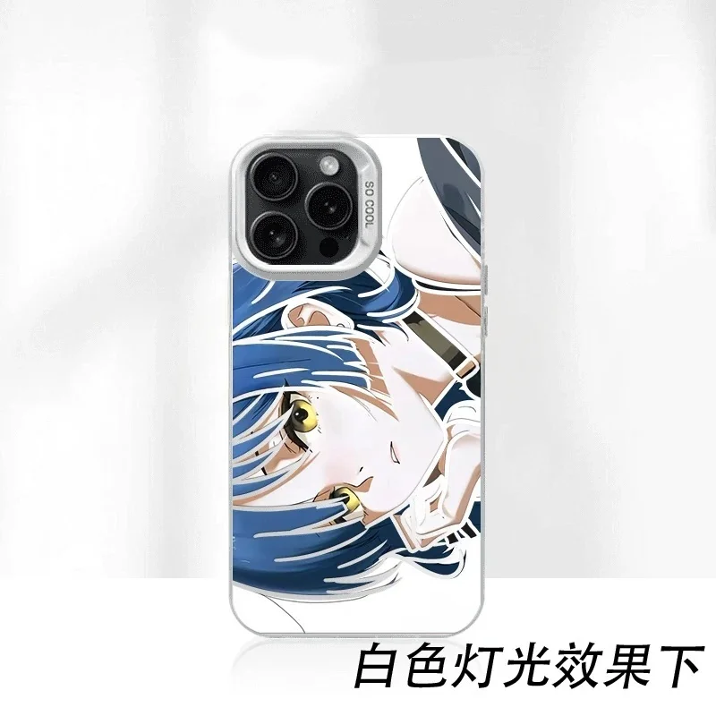 Anime Girl Yamada Ryo Phone Case for iPhone 11 12 13 14 15 16 17 Pro Max Plus XR mini Air Rock band Short haired Girls Cover