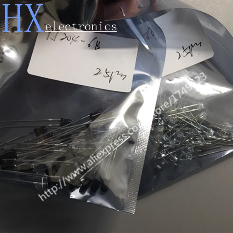 50PCS=PT204-6B IR204-A Each 25PCS Everlight Infrared Phototransistor LED Lamp