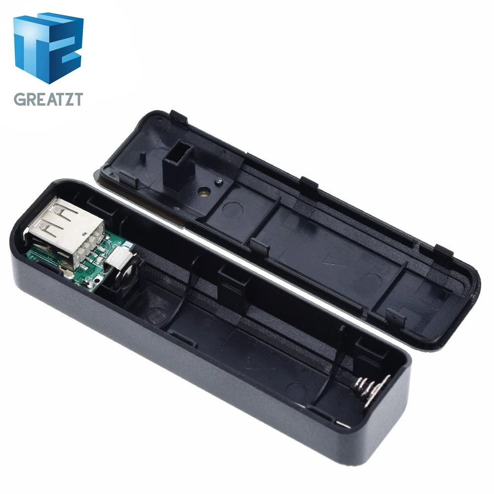 GREATZT New 1 x 18650 Portable Mobile USB Power Bank Charger Pack Box Battery Case For DIY