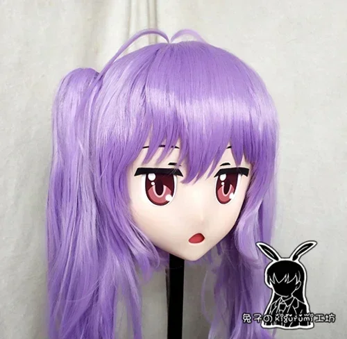 (Rabbit 30) Resin Cross Dressing Girl BJD Doll Mask SILVER LINK Cartoon Anime Cosplay Miyauchi Renge Kigurumi Mask Crossdresser