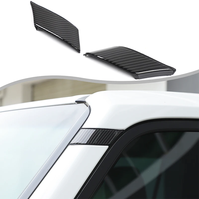

ABS Carbon Fiber For Toyota Land Cruiser Prado 250 LC250 2024+ Car A-pillar upper end decorative cover accessories (Replacement)