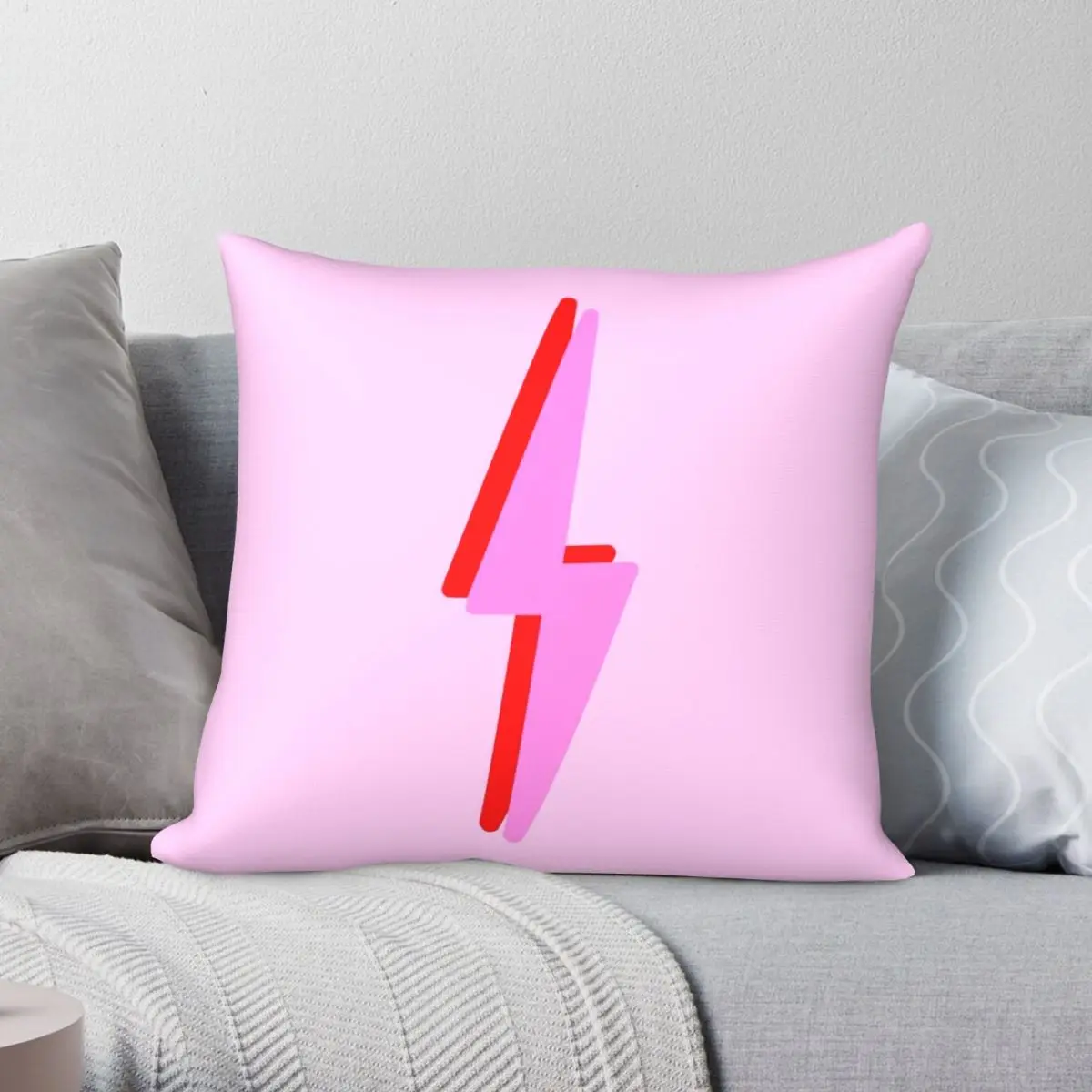 Lightning Bolt Thin Pillowcase Polyester Linen Velvet Pattern Zip Decor Throw Pillow Case Sofa Seater Cushion Cover