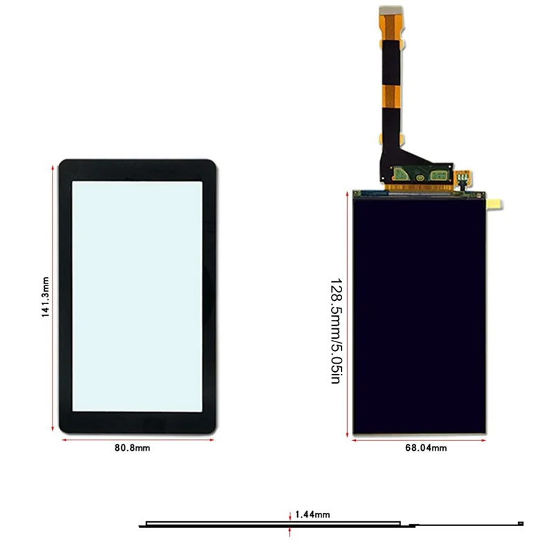 5,5 Zoll 2K LCD-Bildschirm 1440 x 2560 HD-LCD-Bildschirm für Creality LD002R/ELEGOO Mars/Anycubic Glasfaser-3D-Drucker