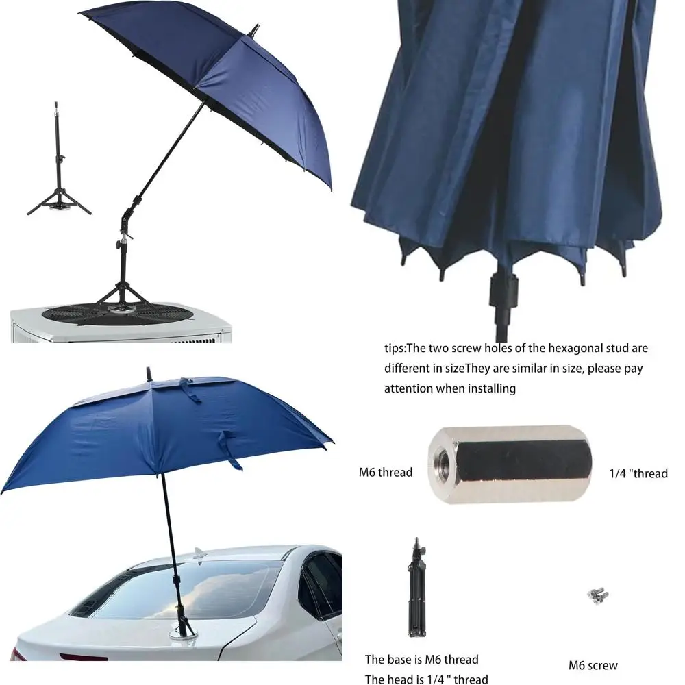 

HVAC Cooling Shade Umbrella with Magnetic Base for Outdoor Work Comfort