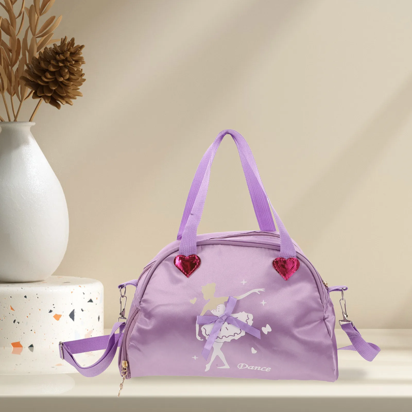 

Dance Backpack Ballet Duffle Bag Kids Toddler Gymnastic Oxford Cloth Large Capacity Lightweight Single Shoulder Strap Easy Clean