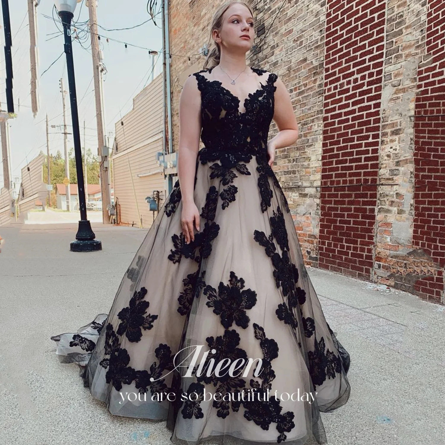 

Aileen Vestidos De Festa Красивые платья для выпускного вечера Магазин فساتين سهرة Женское вечернее платье Кружевное черное роскошное женское платье по индивидуальному заказу