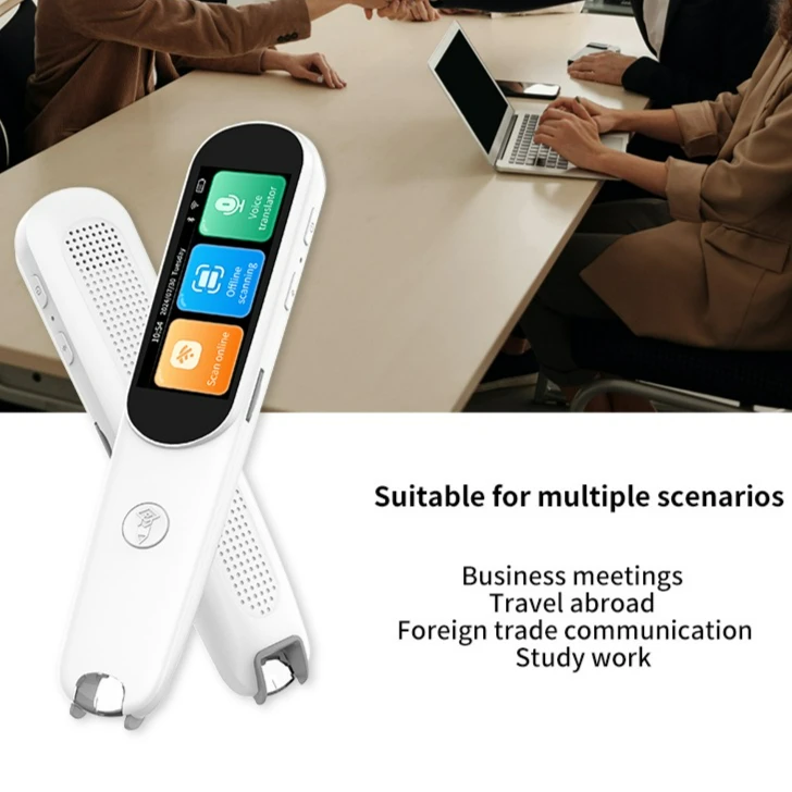 1.97-inch high-definition touch screen,142 language online voice translation, text scanning translation pen
