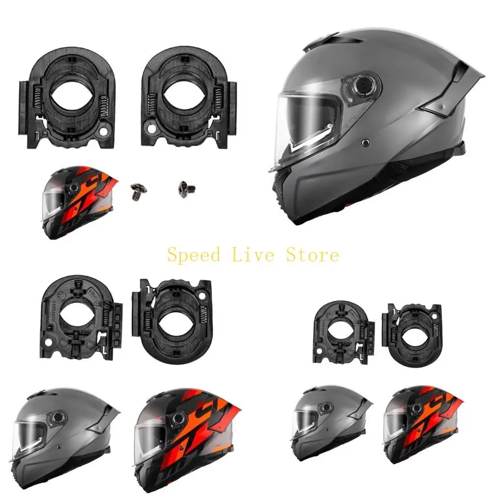 547C 1 Pair Motorcycles Helmet Visors Base Plate Lens Holder For MT 4 Helmet Lens Fixing Base