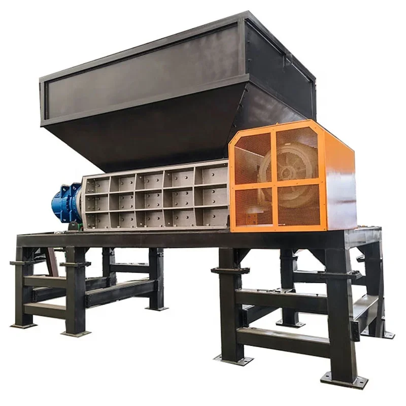 Industrial Double Shaft Scrap Metal Shredder for Recycling Wastes Plastic