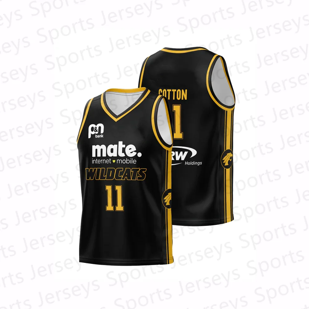 2024 New Arrivals Australia Basketball Jersey Wildcats Men/Boy Basketball Sports Jersey Vest Fans Special Basketball Kit