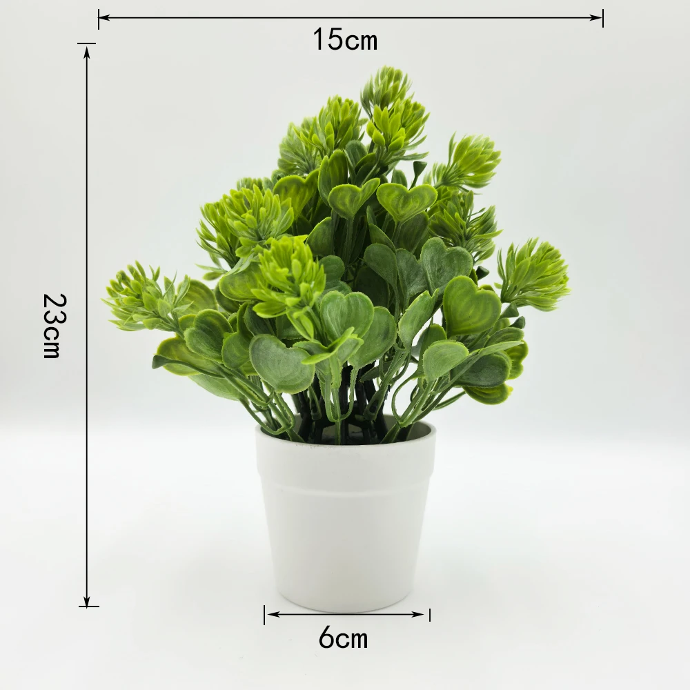 Immagine 7: Pianta Artificiale Milan Bianca Ghiacciata 25cm, Fiore Finto Rosa e Verde in Vaso Bianco, Pianta Artificiale, Decorazione Moderna per Casa e Ufficio