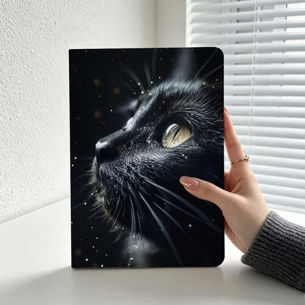 Minimalist Black Cat Design Cover For Lenovo Xiaoxin Lenovo Tab Pad Pro Plus K11 P12 M10 Legion Y900 Soft Inch Tablet Case