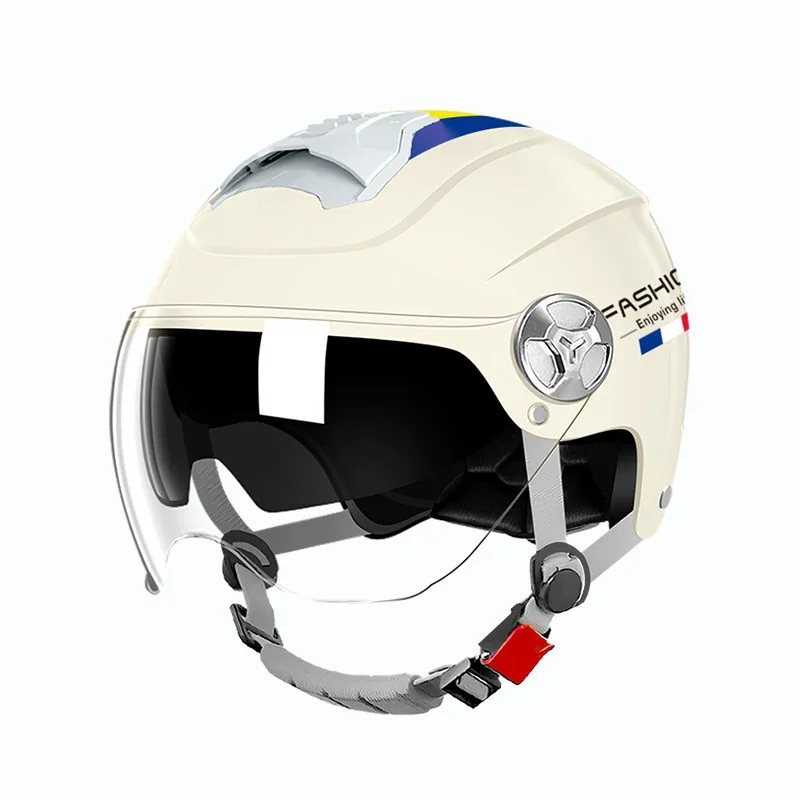 Electric Motorcycles Helmets Summer Men's Women's Electric Bicycles Sun Protection Half Helmets All Season Universa 헬멧반모