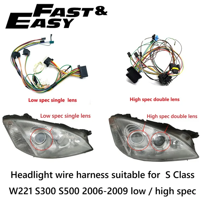 headlight-wiring-harness-for-mercedes-benz-s-class-w221-s300-s500-2006-2009-internal-wire-harness-plug-wire-harness-assembly