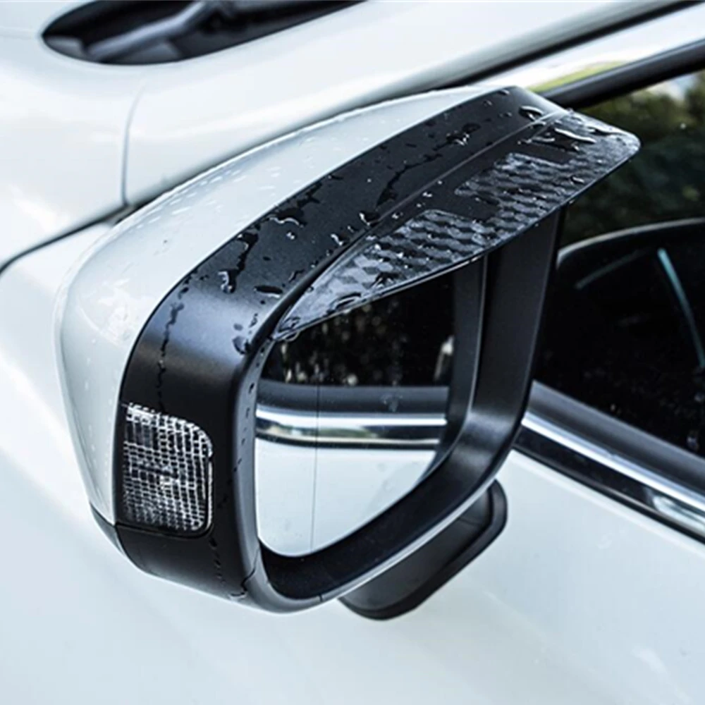 Rear View Side Glass Mirror Trim Frame Rain Shield Sun Visor Shade Eyebrow For Nissan Altima Teana 2013 2014 2015 2016 2017 2018