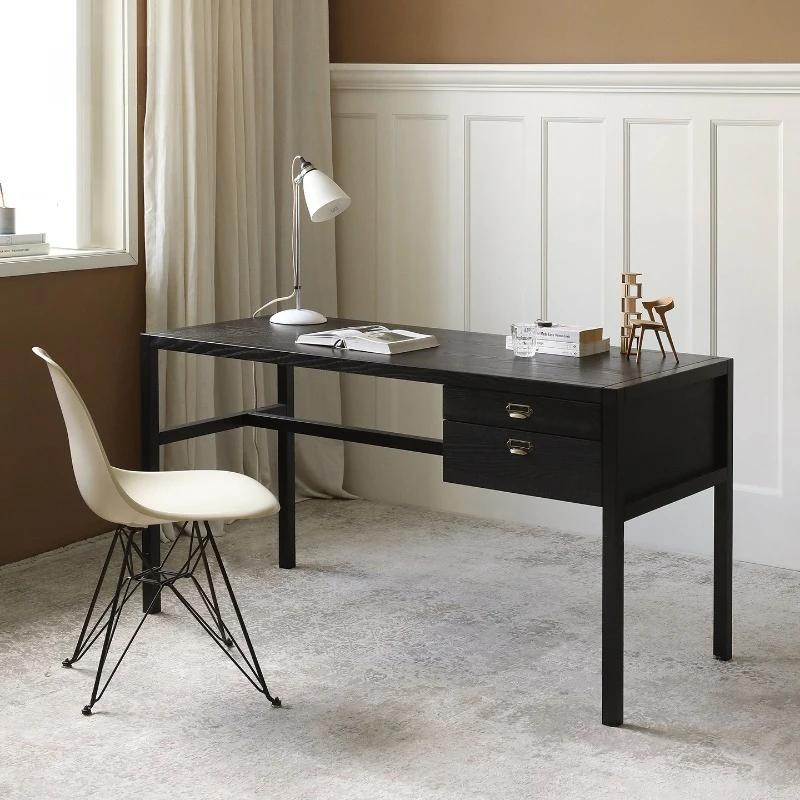 Minimalist Drawer Office Desk Space Saving Nordic Computer Storage Office Desk Standing Wooden Mesa Ordenador Lounge Furniture