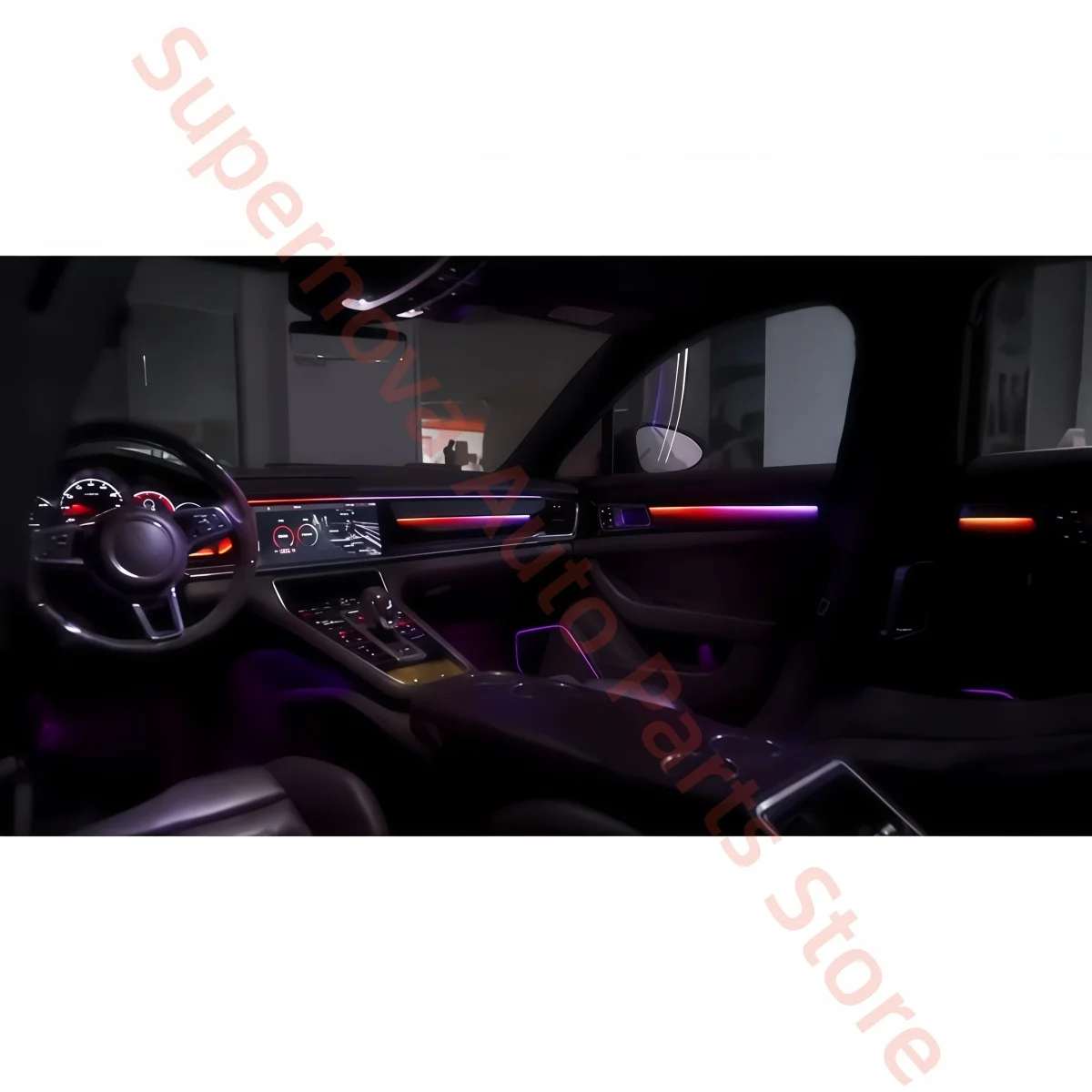 LED Ambient light For Porsche Panamera 2017-2023 car interior lighting upgrade Button &APP control footlights Decorative strip