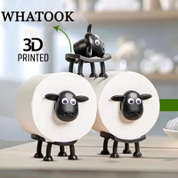 New Cute Sheep Dog Shape Toilet Tissue Rack Free Standing Storage Roll Paper Holder Animal Shape Decorative Toilet Paper Rack