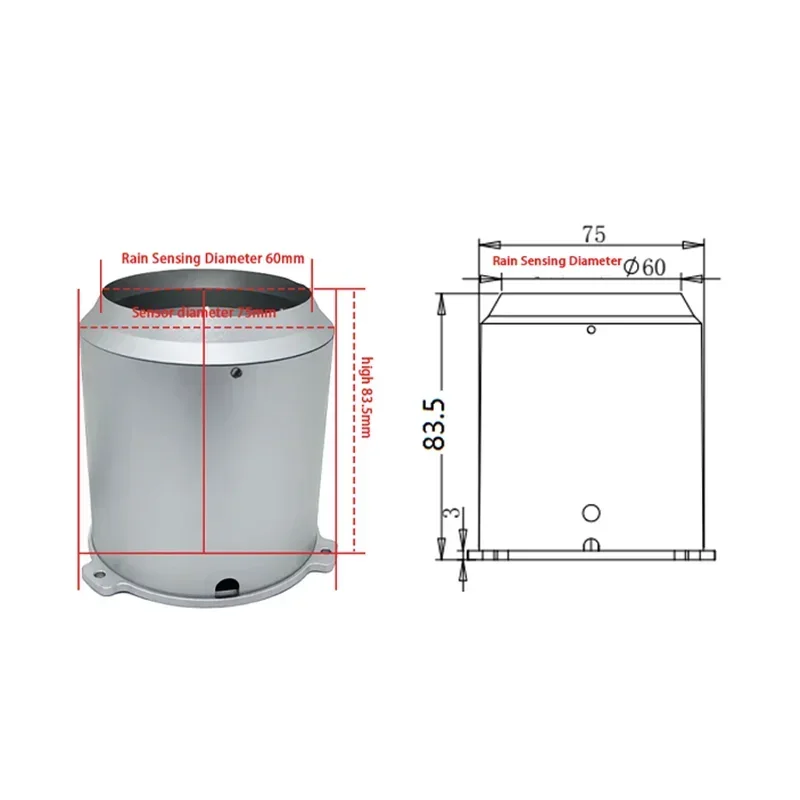 2025 горячая распродажа, диаметр подшипника дождя 60 мм, RS485, 4G, Wi-Fi, Lora Lorawan, датчик дождя с датчиком падения для метеорологического окружающей среды Pro