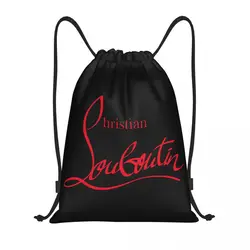 Christians High Heels Louboutins Drawstring Bags Soccer Backpack Gym Sackpack Lady Beauty String Bag for Hiking