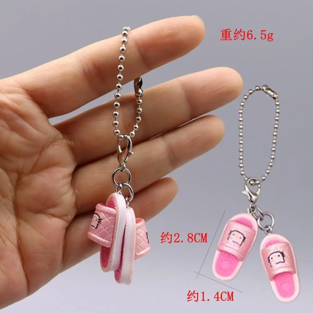 Cartoon Usahana Mini Resin Mobile Phone Chain kawaii Hello Kitty Makeup Box Keychain Pendant Backpack Zipper Decoration Toy Gift