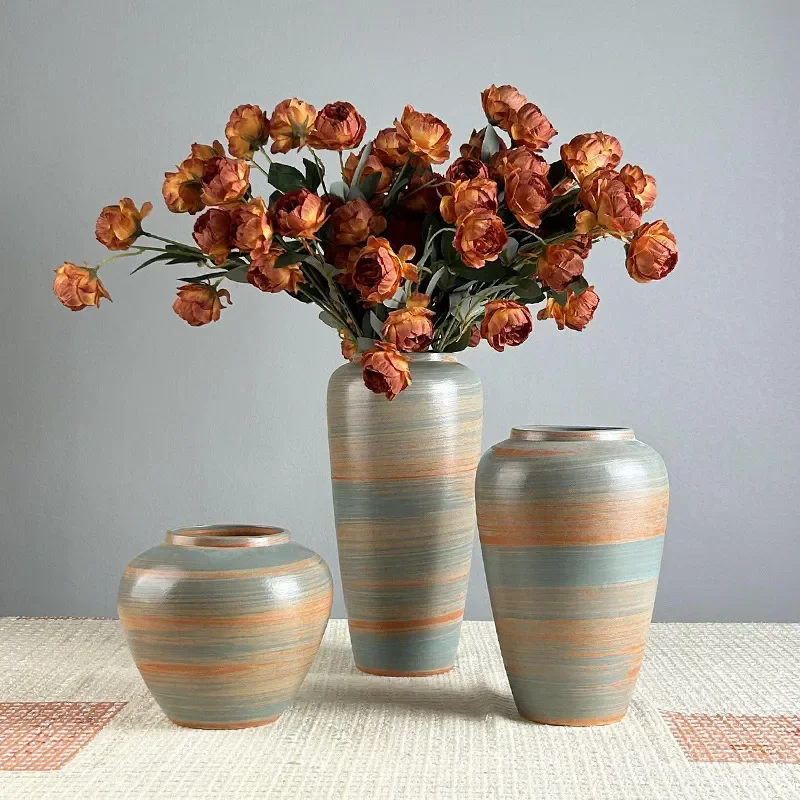 for Original Handmade Oil Painting Style Ceramic Vase High End Modern Art Ornament Wabi Sabi B B Space Decoration