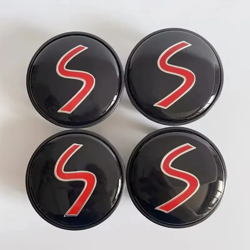 4Pcs 56mm Car Wheel Center Cover Sticker Hub Caps Accessories For Mini Cooper S JCW One R55 R56 R60 R61 F54 Clubman Countryman