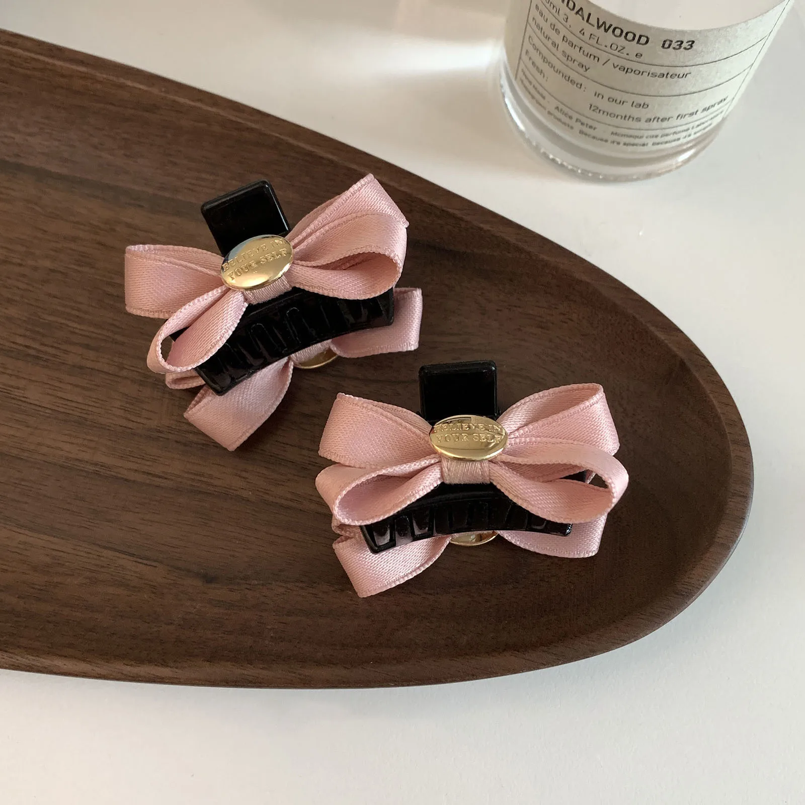 2024 New Mini Fashion Bow Knot Hair Claws For Women Small Size Korea Style Elegant Lady Handmade Satin Bow-knot Hair Clamps Set