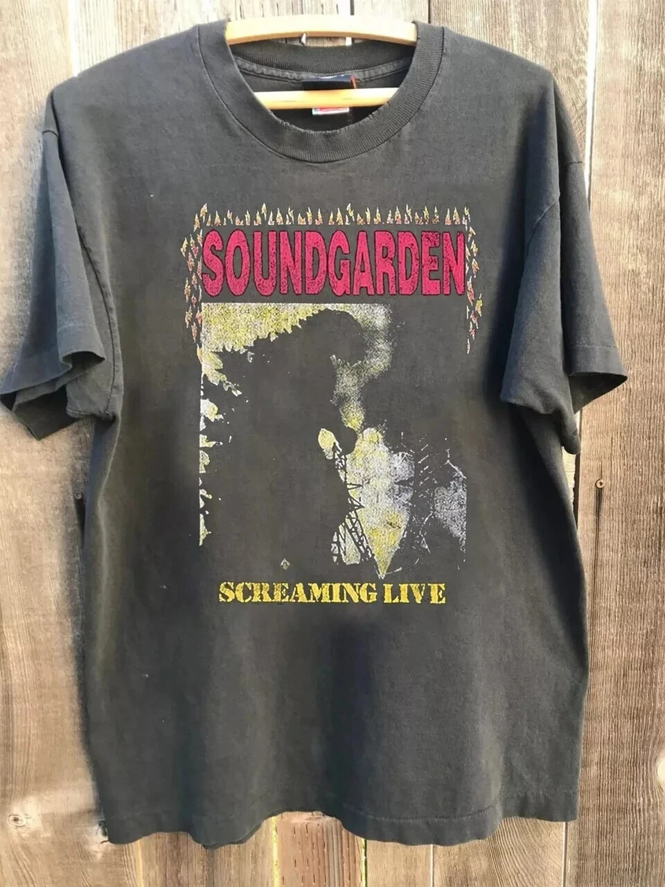Camiseta Unisex con estampado de Soundgarden Screaming Life, camiseta con estampado de grafito, ropa Harajuku para hombre, camisetas con estampado