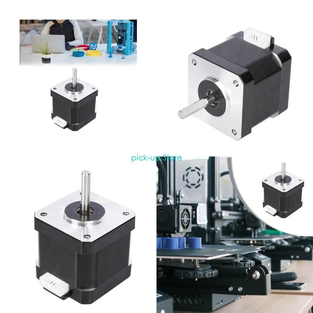 

Q5WA 4 Leads Nema 17 Stepper Motor 42 Motor 1.5A with Cable for KP3S KP5L Printers