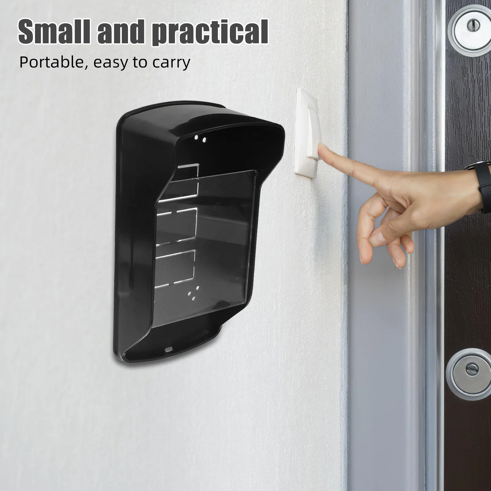 플라스틱 초인종 레인 커버 투명 플립 캡 보호 제어 기계 카드 리더기용 간편한 설치