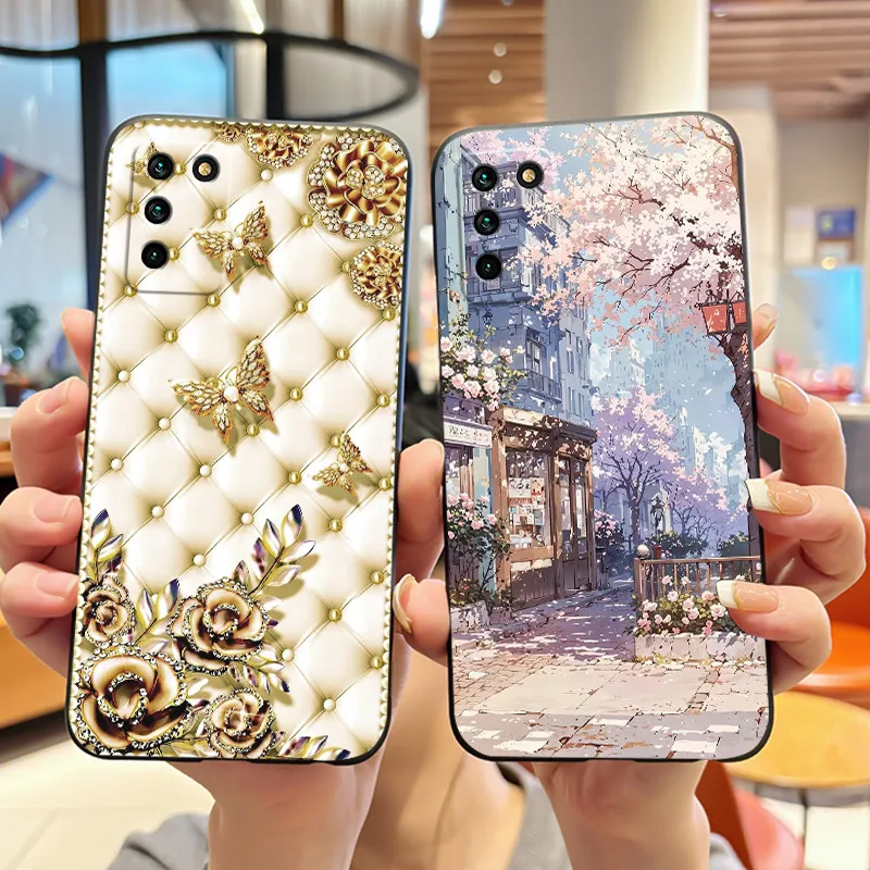 Casing Ponsel untuk ZTE Blade V30 Vita/V2022 4G Penutup Hitam Lembut Jelly Pola Bergaya Baru Casing Anak Anjing Penguin Singa V2022 4G Casing