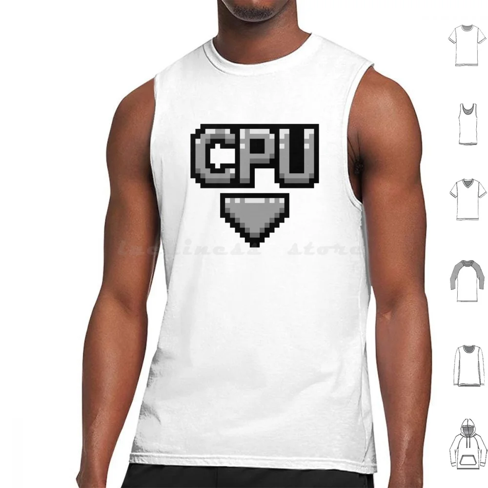 Giocatore Di Computer Tag Canotte Stampa Cotone Pixel Art Pixel Gamer Nerd Videogioco Vidya Sprite Life Energy Ui Hud Nerdy Old-image