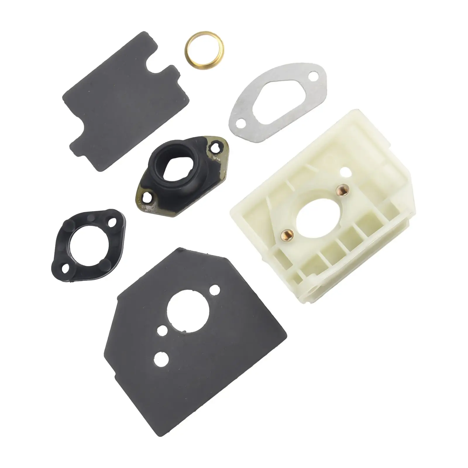 Easy Installation and Reliable Positioning with Carburetor Bracket Spacer and Inner Guide Gasket Set for Chainsaw 4500 5200 5800
