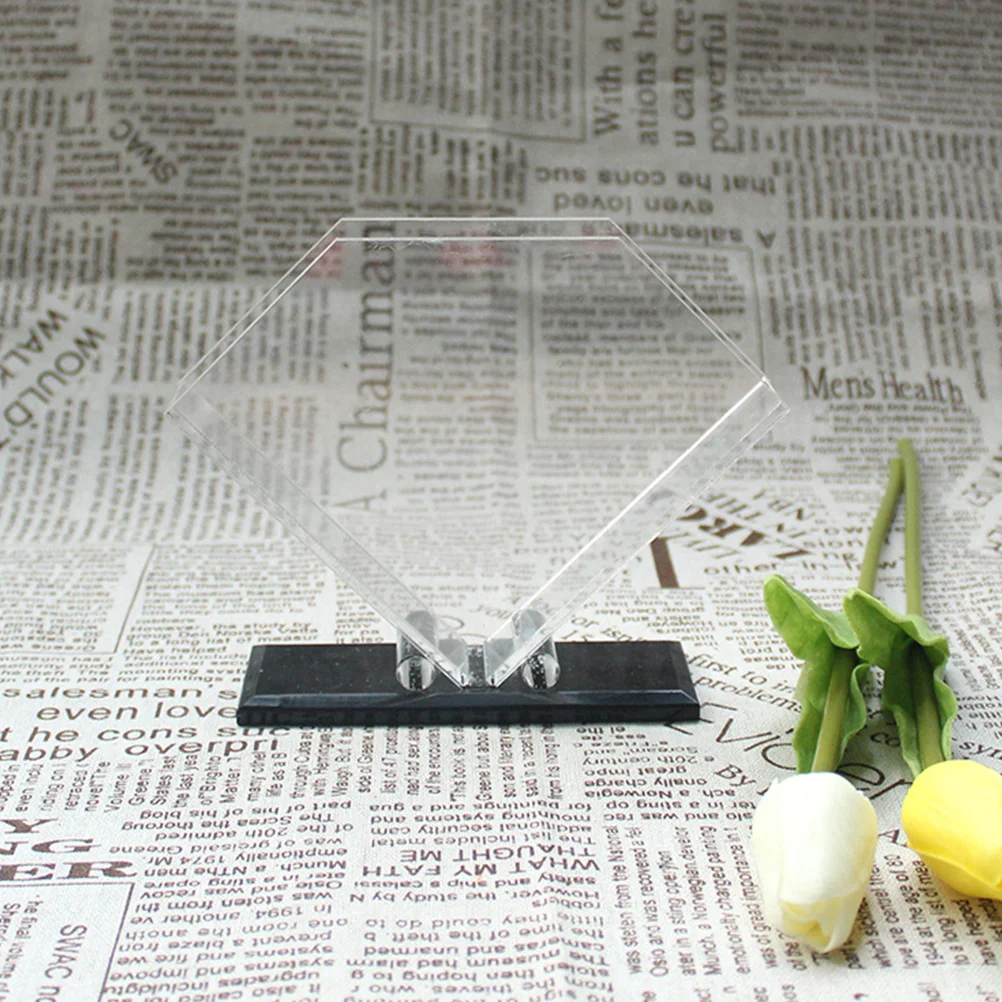 Modern Clear Acrylic Napkin Holders for Paper Cocktail Dinner Party Table Restaurant Hotel Office Use Stable Flat Base Design