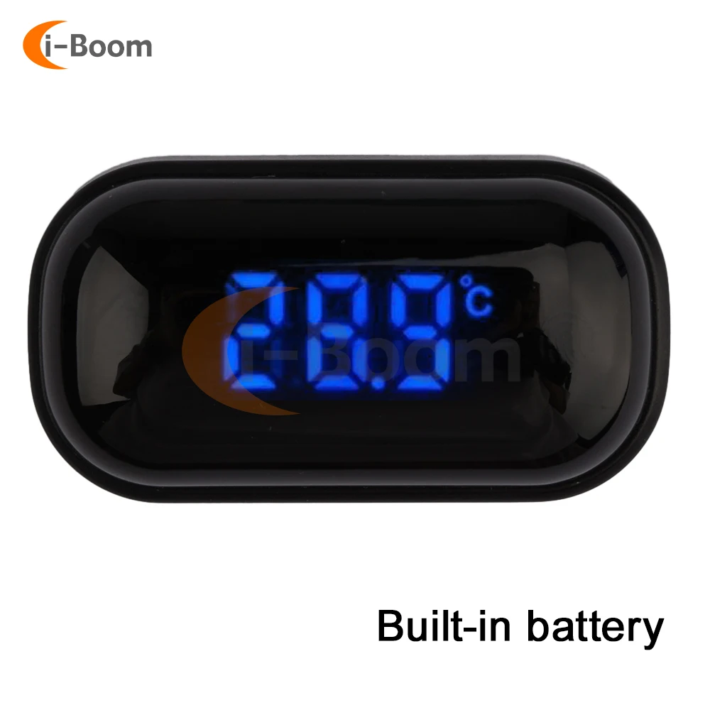 0~99.9℃ Aquarium Self-adhesive Thermometer ±0.1 ℃ High Precision LED Screen Digital Display Reptile Breeding Tank Thermometer