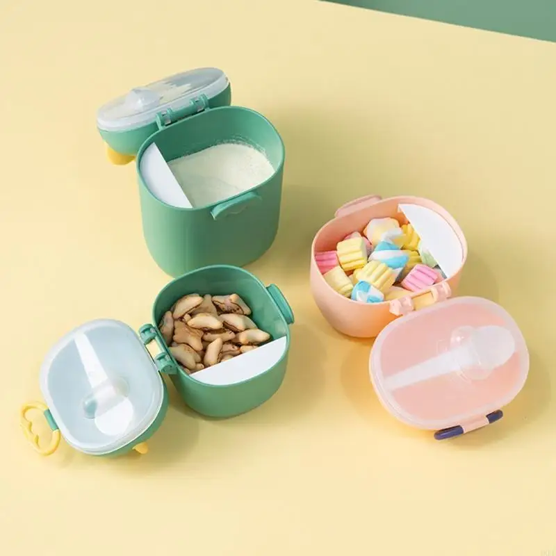Dispensador fórmula para bebé 400ml/800ml con cuchara, caja almacenamiento leche en polvo, contenedor aperitivos