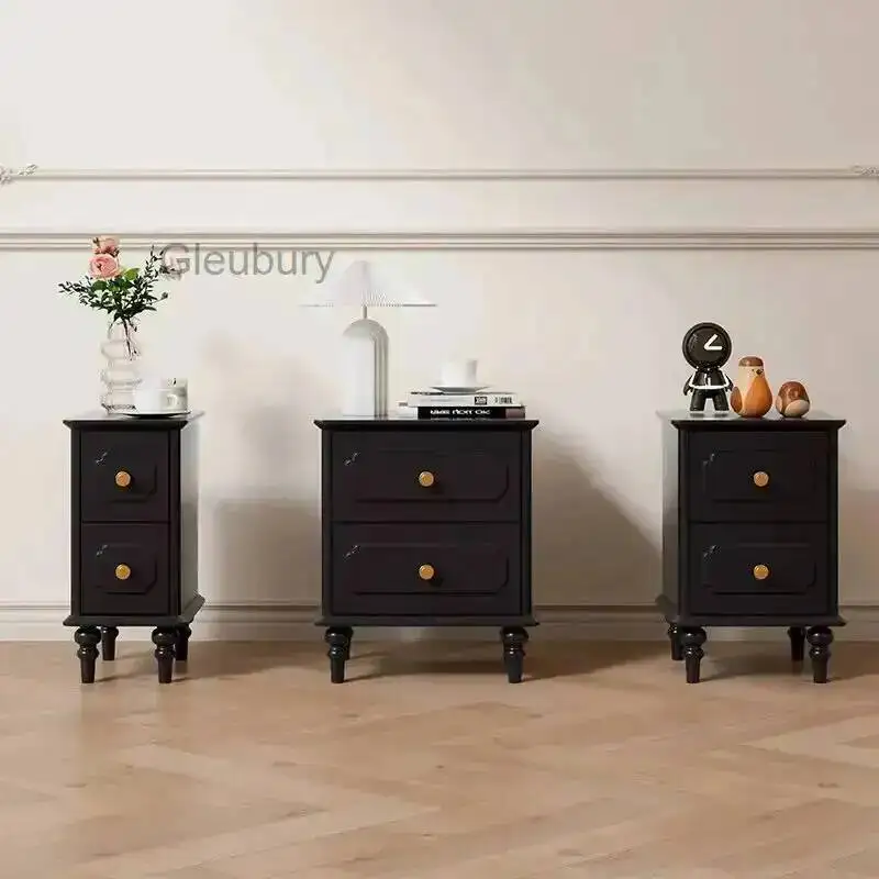 Elegant Simple Nightstands Italian Modern Textured Artistic Nightstands Practical Classic Mesa De Cabeceira Bedroom Furniture