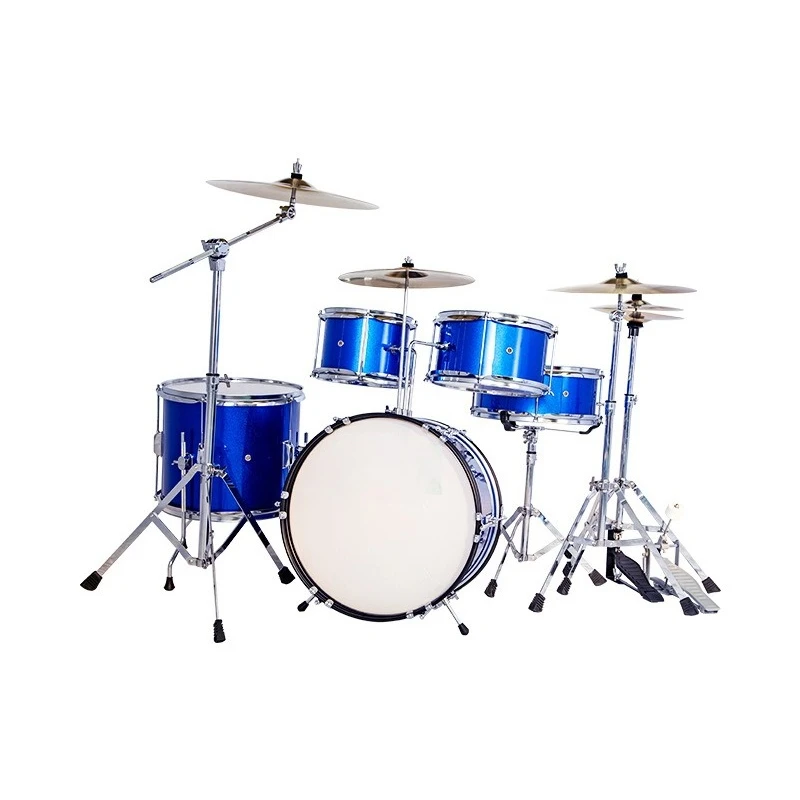 

jazz drums, five drums, two cymbals and three cymbals, Western percussion instruments, birthday gifts, beginners' introduction.