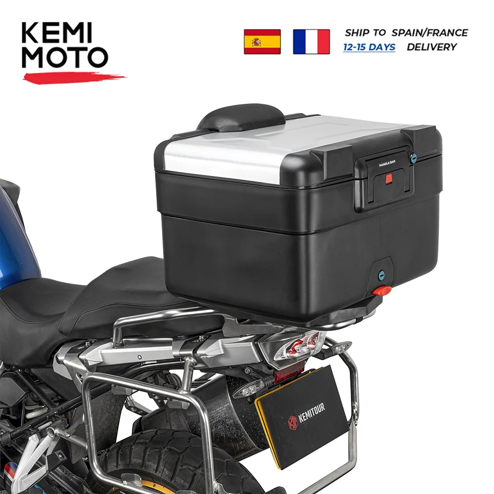 KEMIMOTO – coffre à bagages arrière universel pour moto, pour BMW R1250GS R1200GS F800GS LC ADV 1250GSR F850GS F750gs