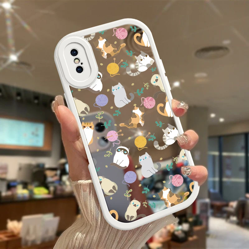 Cute Animal  Fasion Mirror Surface Phone Case For iPhone 15 14 13 12 11 Pro Plus Mini X XR XS MAX 8 7 Plus Makeup Mirror Coque